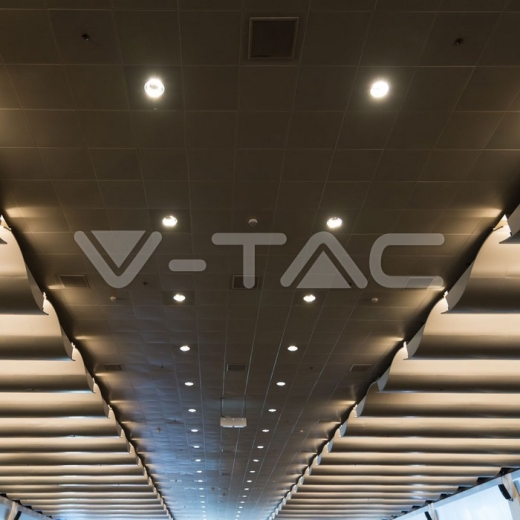 GU10 Fitting redondo blanco+cromo - 9