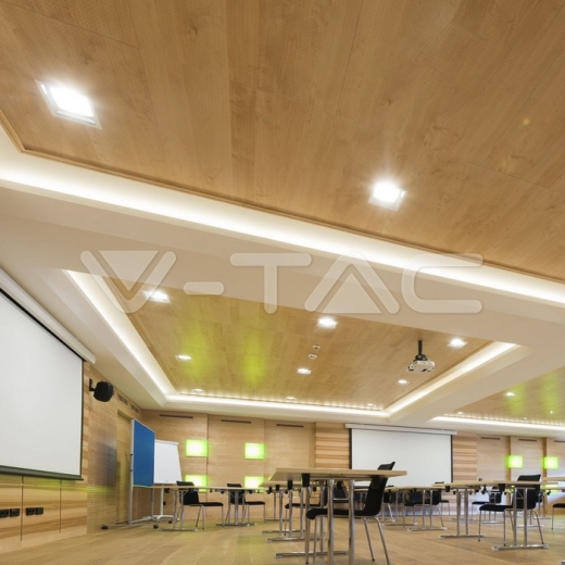 GU10 Fitting White+Chorme Square - 9