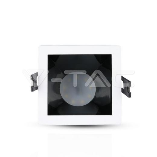 GU10 Fitting blanco+negro cuadrado - 2