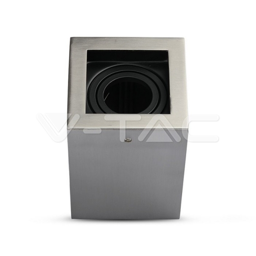 GU10 Soporte Cuadrado Níquel satinado - 1