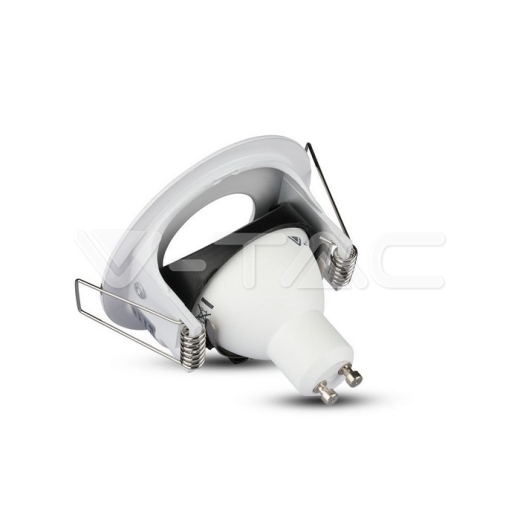 GU10 Housing Matt Round White - 4