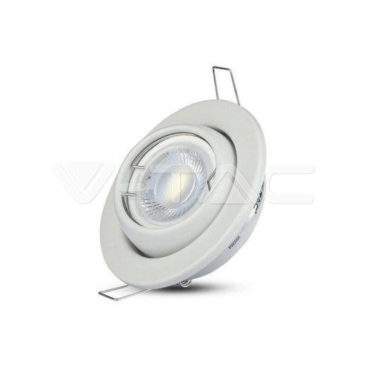 GU10 Soporte Regulable Redondo Blanco - 3