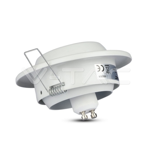 GU10 Soporte Regulable Redondo Blanco - 5