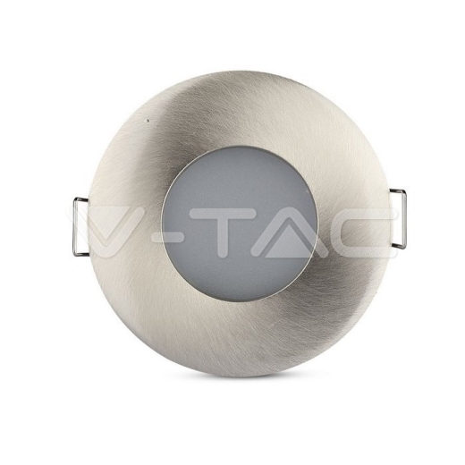 GU10 Housing Round Satin Nickel - 2