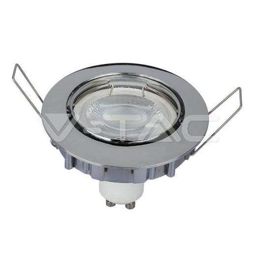 GU10 Housing Round Chrome - 2