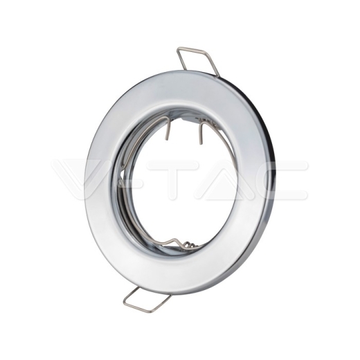 GU10 Housing Round Chrome - 1