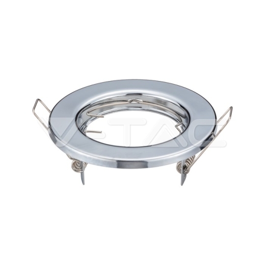 GU10 Housing Round Chrome - 2