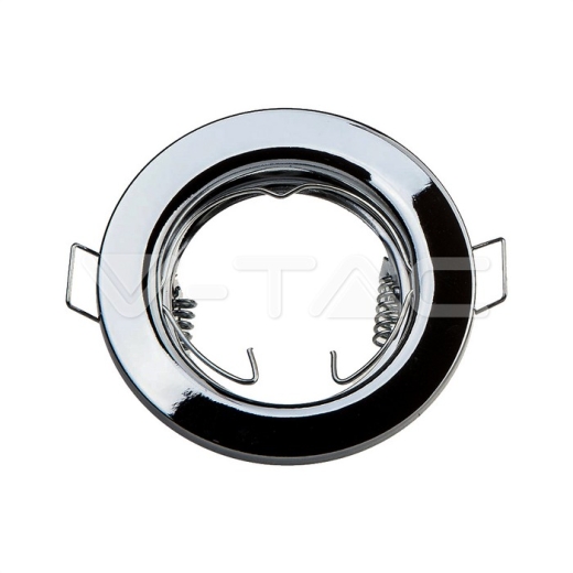 GU10 Housing Round Chrome - 4