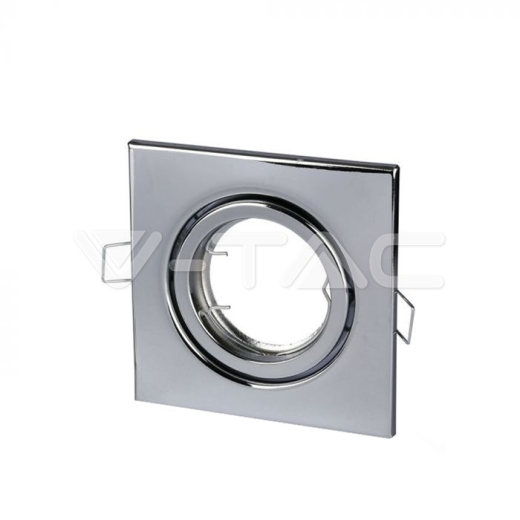 GU10 Housing Square Chrome - 1