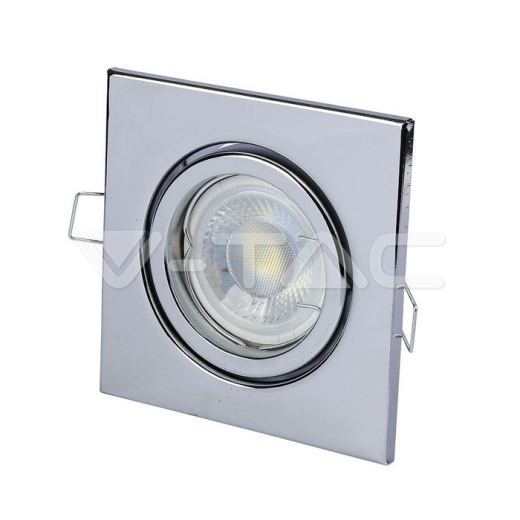 GU10 Housing Square Chrome - 4