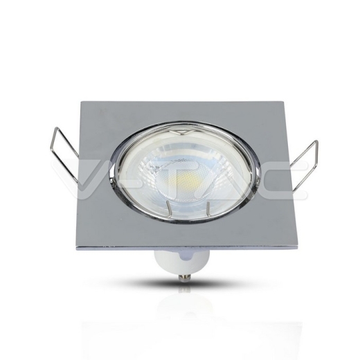 GU10 Housing Square Chrome - 3