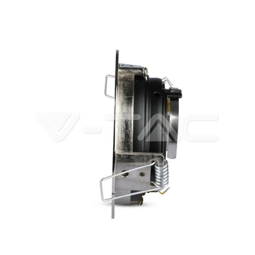 GU10 Housing Round Satin Nickel - 3