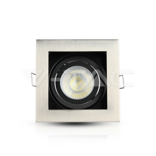 GU10 Housing Square Satin Nickel - 2