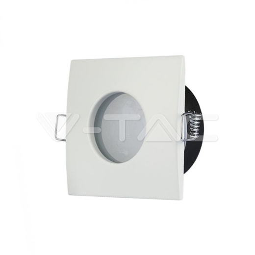 GU10 Soporte Cuadrado Blanco - 1