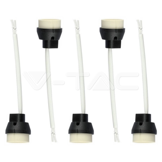 GU10 Lamp Holder PVC Cable 5pcs Pack - 2
