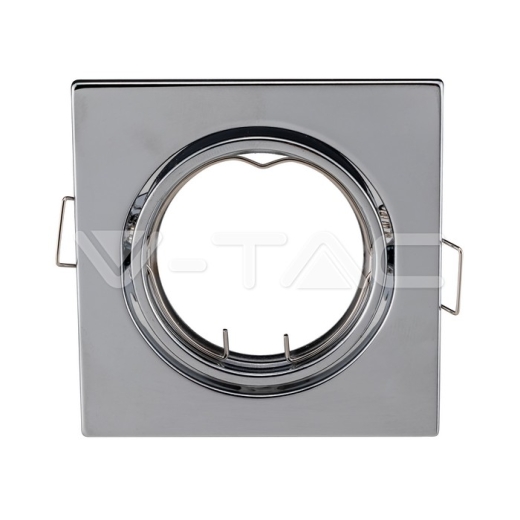 GU10 Spotlight Fitting Square Chome 2pcs/box - 3