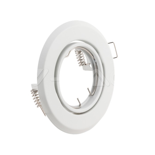 GU10 Round Spotlight Fitting White 2 pcs/box - 1