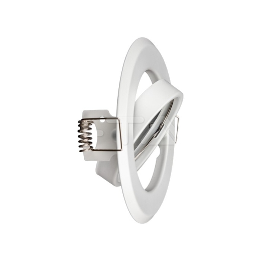 GU10 Round Spotlight Fitting White 2 pcs/box - 2