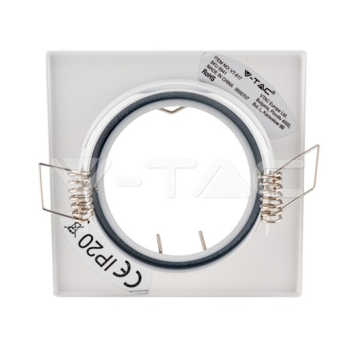 GU10 Spotlight Fitting Square White 2pcs/box - 4