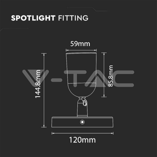 Lámpara de pared 1 x GU10 cuerpo Blanco - 4