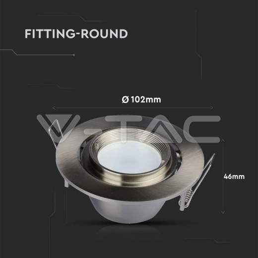 GU10 Ajustable Níquel Satinado - 7