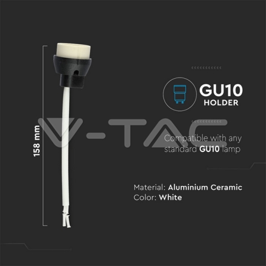 GU10 White Color Silicon Wire - 3