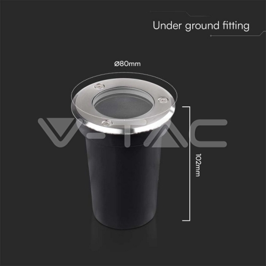 Mini GU10 Underground Fitting Round - 5