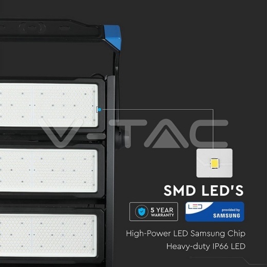 1000W LED Floodlight SAMSUNG Chip Meanwell Driver 120° 4000K - 7