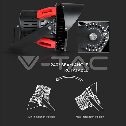 500W LED Sports Floodlight SAMSUNG Chip Meanwell Driver 45° Dimmable 5000K - 10