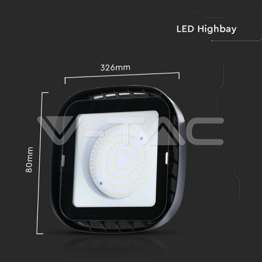 Campana LED 200W ALU 6500K - 6