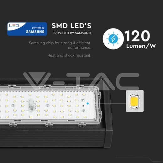 LED Linear Highbay SAMSUNG Chip 150W Black Body 6500K 120 lm/Watt - 6