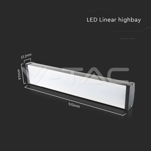 Campana lineal LED 100W ALU 4000K - 5