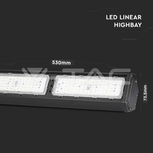 LED Linear Highbay SAMSUNG Chip 100W Black Body 120`D 4000K 120 lm/W - 10
