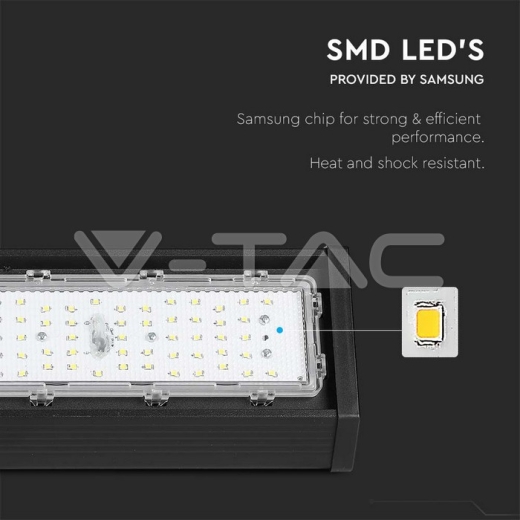 LED Linear Highbay SAMSUNG Chip 100W Black Body 120`D 4000K 120 lm/W - 6