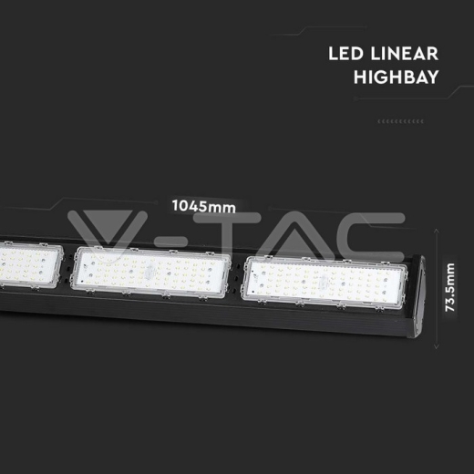 LED Linear Highbay SAMSUNG Chip 200W Black Body 120`D 4000K 120 lm/W - 9