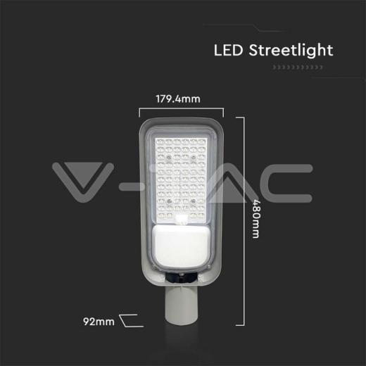 100W LED Street Light With Adapter Holder 6500K - 5