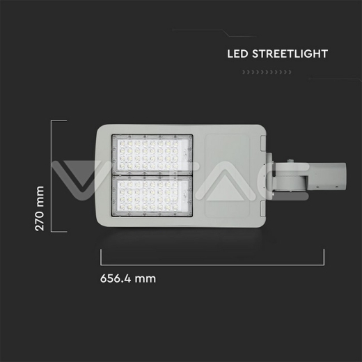 LED Street Light SAMSUNG Chip 100W 4000K Class II Aluminium Dim-to-OFF 140 lm/Watt - 13