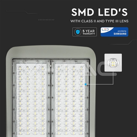 LED Street Light SAMSUNG Chip 100W 4000K Class II Aluminium Dim-to-OFF 140 lm/Watt - 8