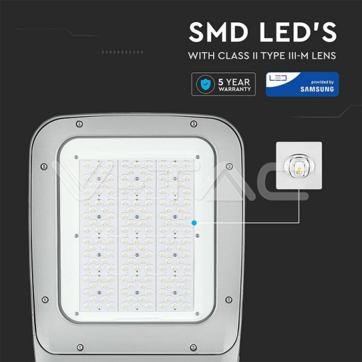 Farola de LED SAMSUNG Chip 120W 4000K 302Z+ Clase II Tipo 3M Inventronics 0-10V - 9