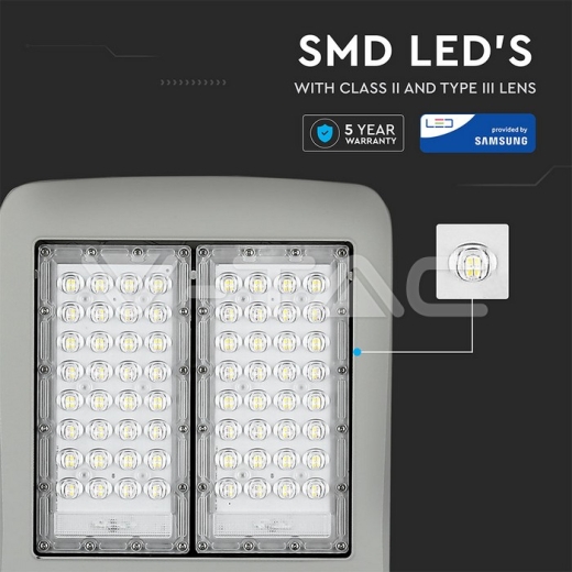 LED Street Light SAMSUNG Chip 120W 4000K Class II Aluminium Dim-to-OFF 140 lm/Watt - 8