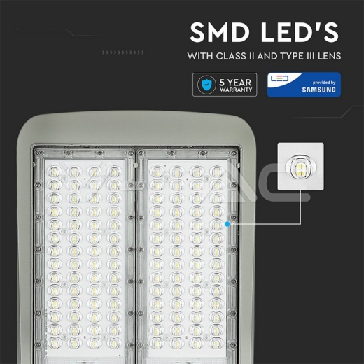 LED Street Light SAMSUNG Chip 150W 4000K Class II Aluminium Dim-to-OFF 140 lm/Watt - 8