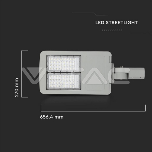 LED Street Light SAMSUNG Chip 120W 6400K Class II Aluminium Dim-to-OFF 140 lm/Watt - 13