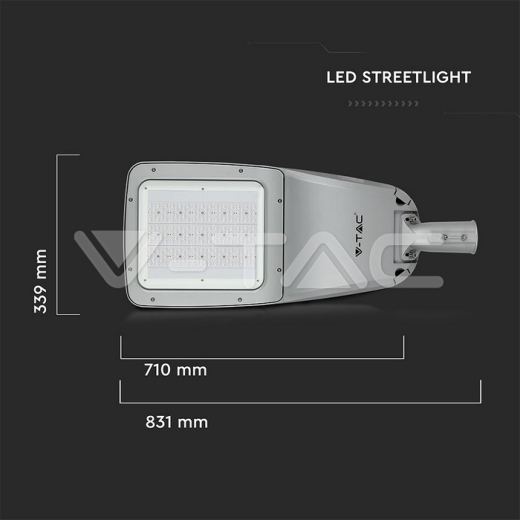 LED Street Light SAMSUNG Chip 160W 4000K 302Z+ Class II Type 3M Inventonics 0-10V - 12
