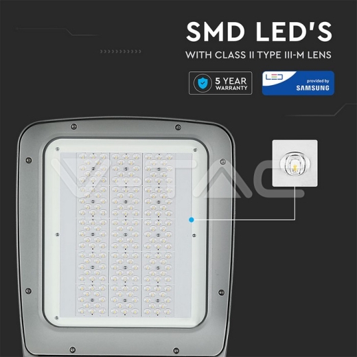 LED Street Light SAMSUNG Chip 160W 4000K 302Z+ Class II Type 3M Inventonics 0-10V - 6