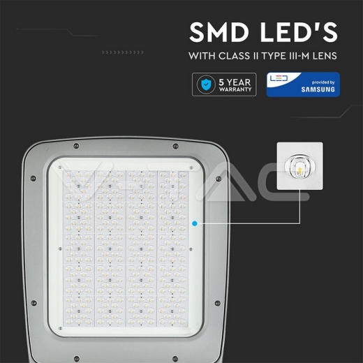 LED Street Light SAMSUNG Chip 200W 4000K 302Z+ Class II Type 3M Inventonics 0-10V - 5
