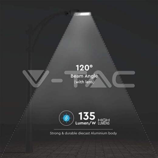 LED Street Light SAMSUNG Chip 5 Years Warranty 150W Slim 4000K 135 lm/W - 5
