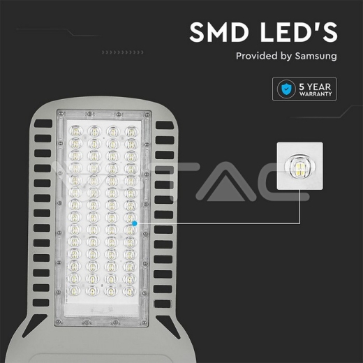 LED Street Light SAMSUNG Chip 5 yrs Warranty 150W Slim 6500K 135 lm/Watt - 6
