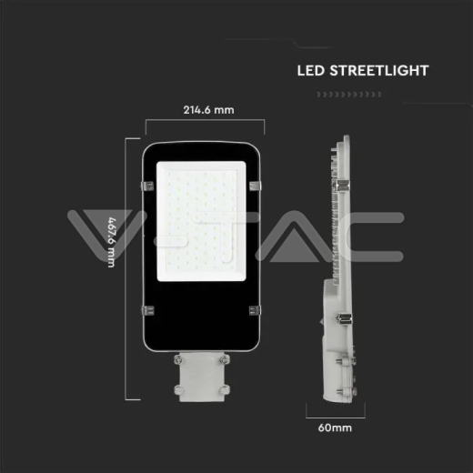 LED Street Light SAMSUNG CHIP 50W Grey Body 4000K 5 years Warranty - 10