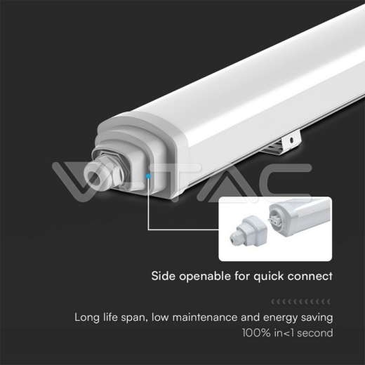 LED Waterpoof Lamp SAMSUNG CHIP GT Series 1200mm 36W 6500K 120lm/W Quick Connection - 5