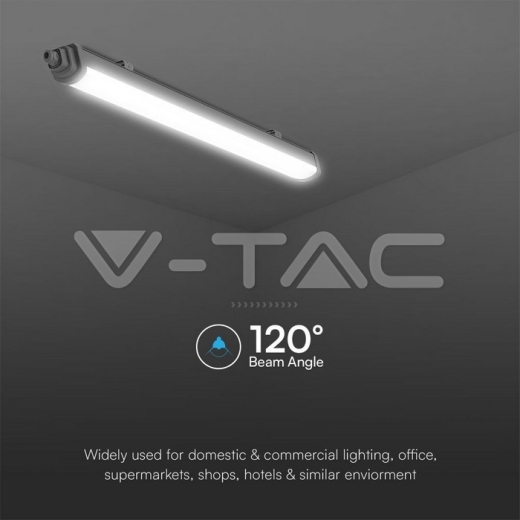 LED Waterpoof Lamp SAMSUNG CHIP GT Series 1500mm 48W 6500K 120lm/W Quick Connection - 6